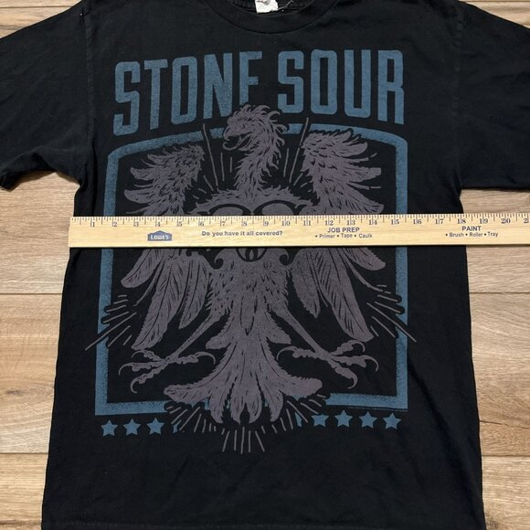 Stone Sour Logo Graphic T Shirt Adult SZ MEDIUM Black Hard Rock Music - Picture 3 of 7
